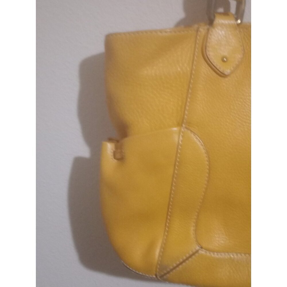 Beautiful Cole Haan Tan Brown Soft Leather Shoulder Handbag w/Double Handles - Picture 4 of 11